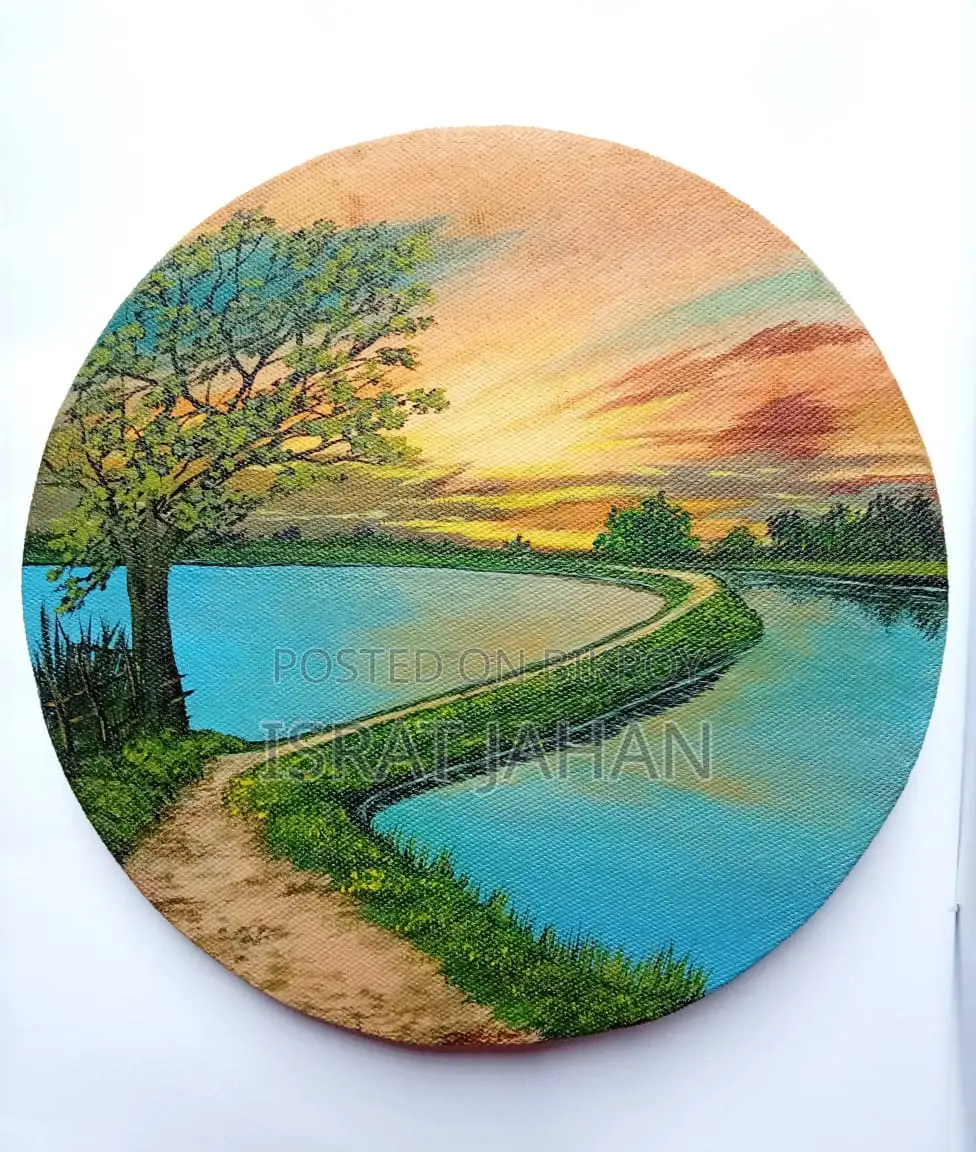 Methopath (8-inch Round Acrylic Painting)