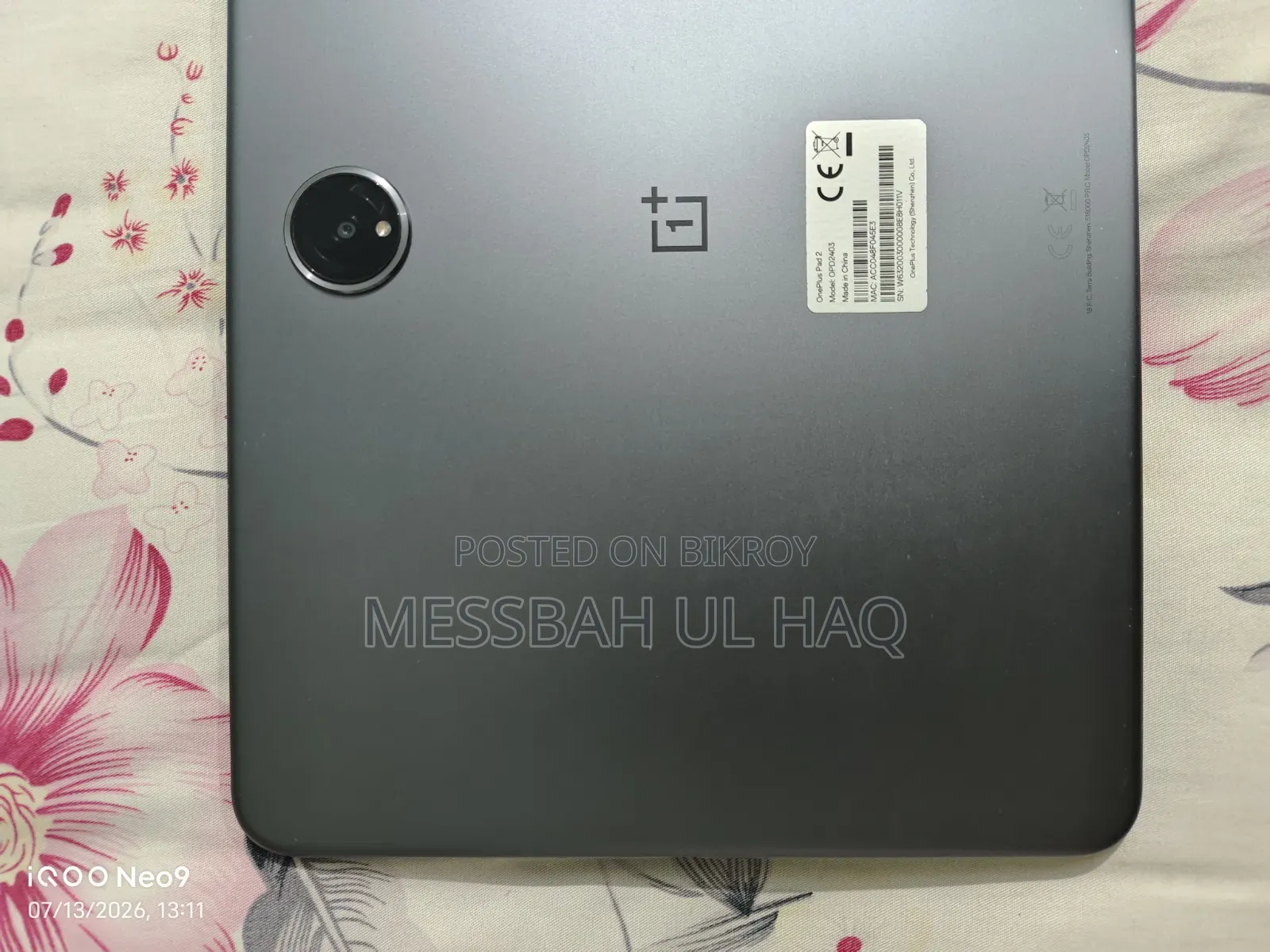 OnePlus Pad 2 256 GB Gray