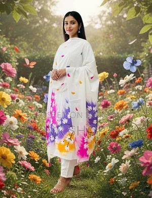 হেরিটেজ ব্লক প্রিন্ট থ্রি-পিস