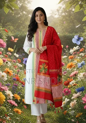 হেরিটেজ ব্লক প্রিন্ট থ্রি-পিস