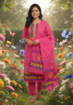হেরিটেজ ব্লক প্রিন্ট থ্রি-পিস