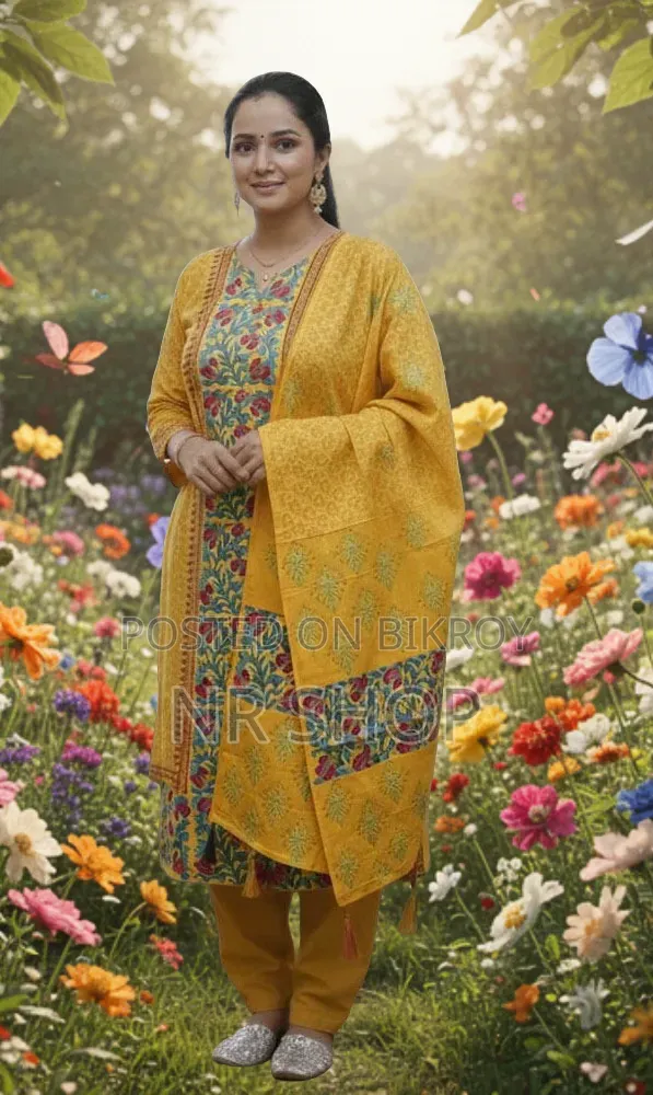 হেরিটেজ ব্লক প্রিন্ট থ্রি-পিস