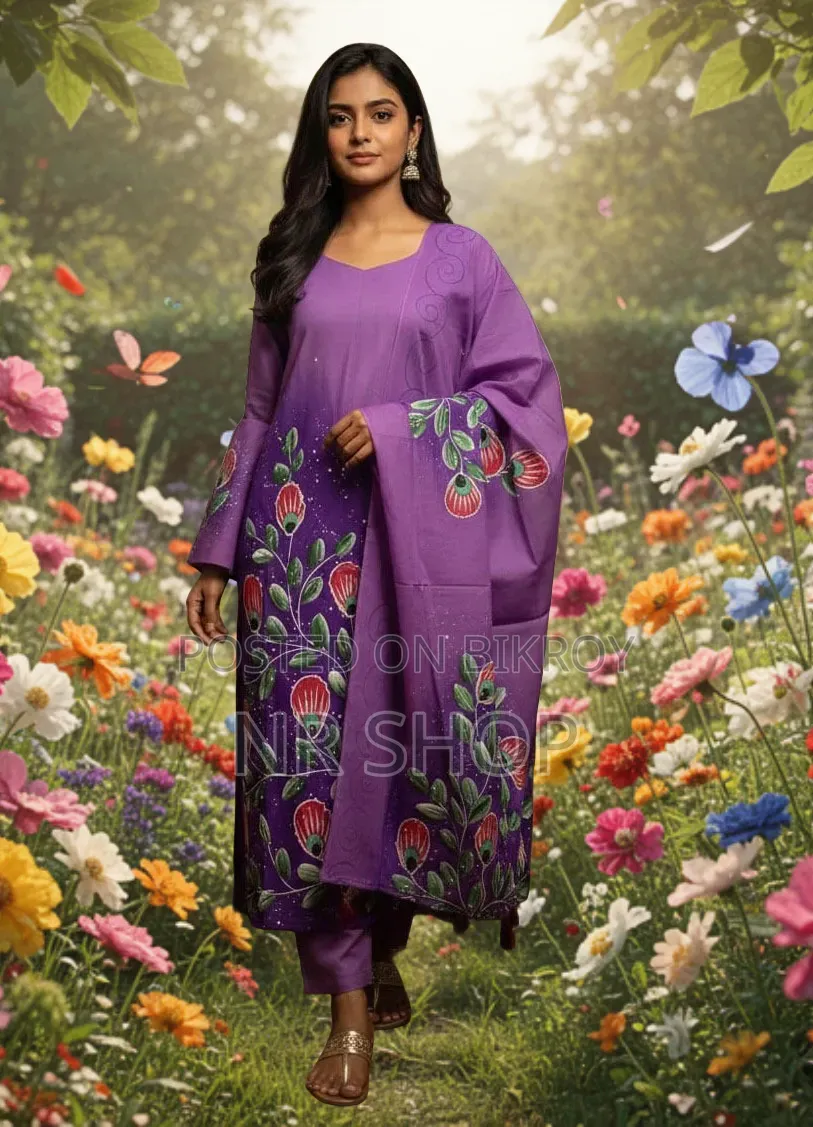 হেরিটেজ ব্লক প্রিন্ট থ্রি-পিস