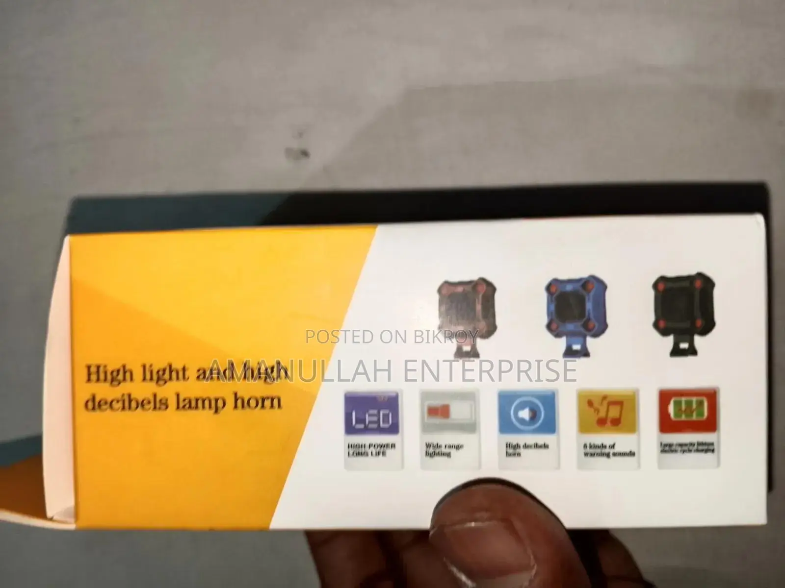 Rechargeable Bicycle Led Front Light High-decibel Electric Horn