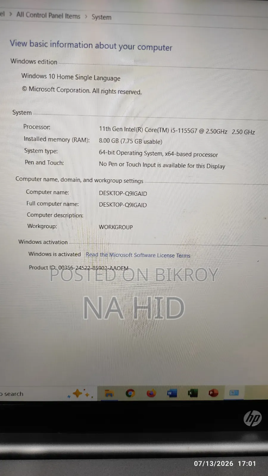 Laptop HP Pavilion 15 8GB Intel Core I5 SSD 512GB