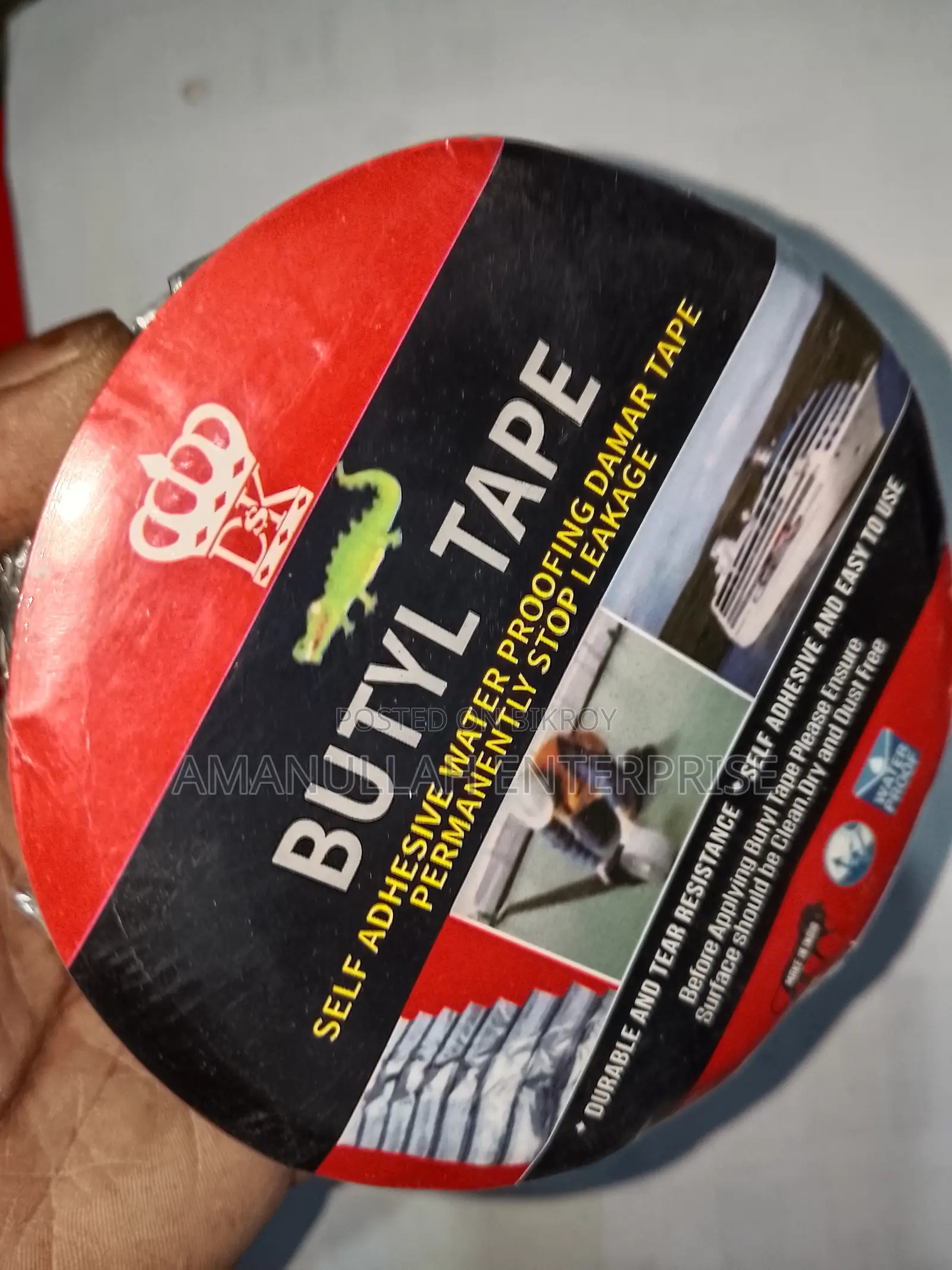 Waterproof Butyl Aluminum Foil Tape | Permanent Leak Repair.