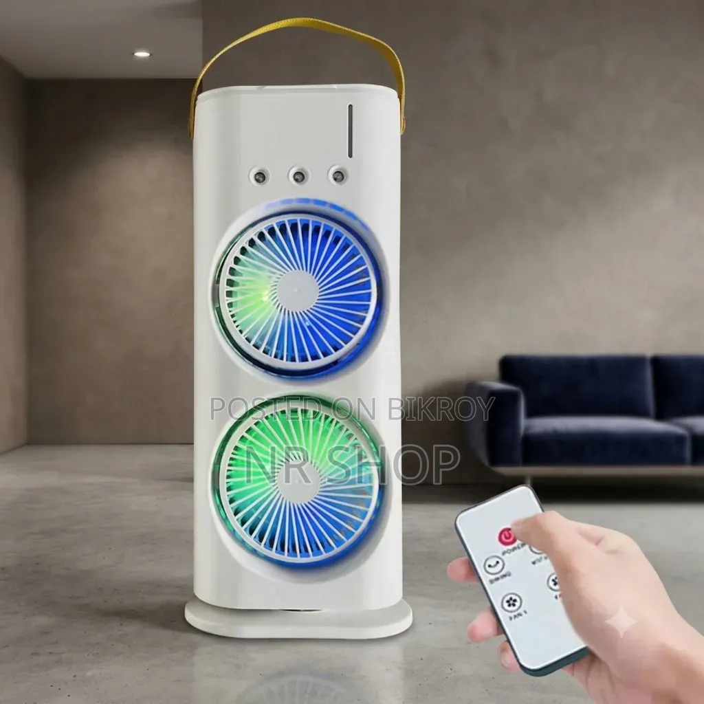 Double-Headed Air Cooler Mist Fan