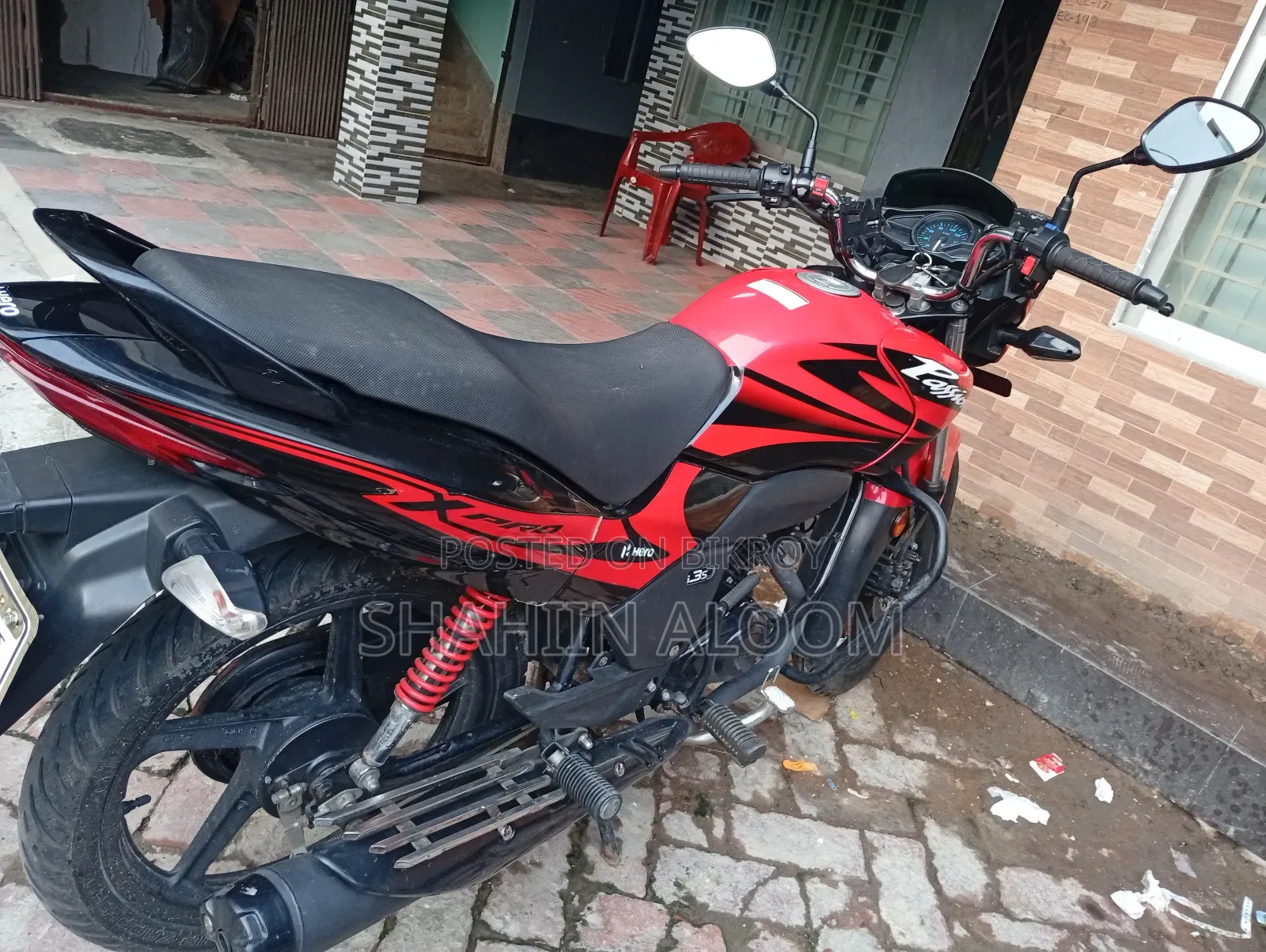 নতুন হিরো প্যাশন প্রো ২০২২ লাল