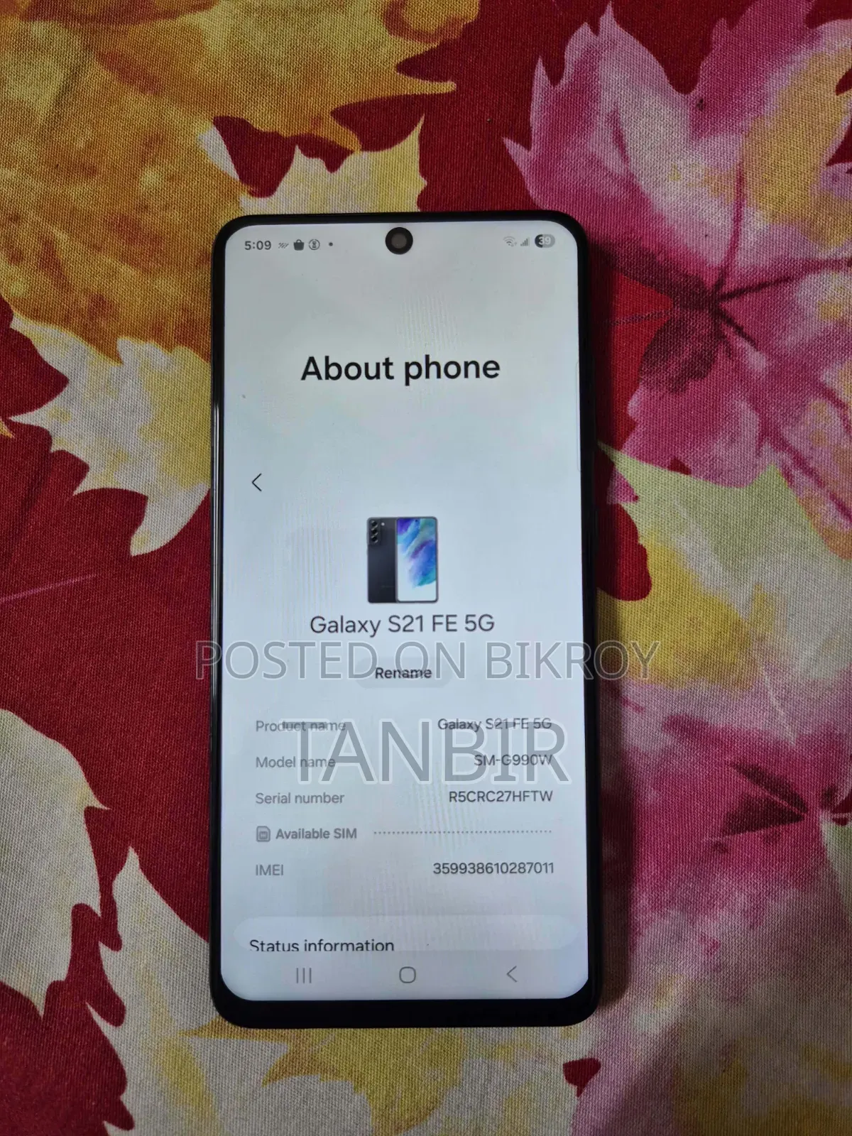 Samsung Galaxy S21 5G 128 GB Black