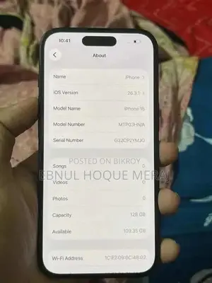 Apple iPhone 15 128 GB Black