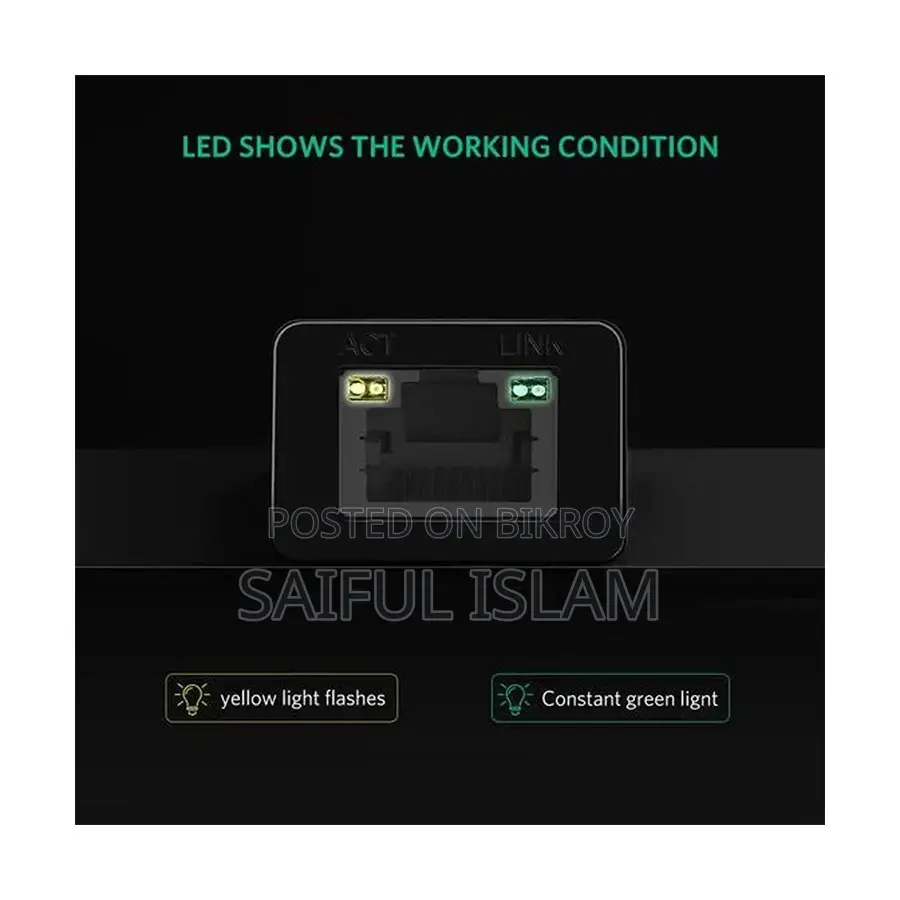 Ugreen Type-c Male To Lan Female Converter
