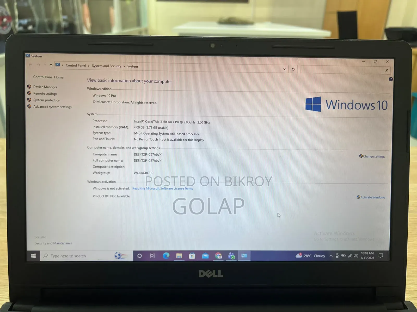 Laptop Dell Inspiron 15 1545 4GB Intel Core I3 HDD+SSD 512GB