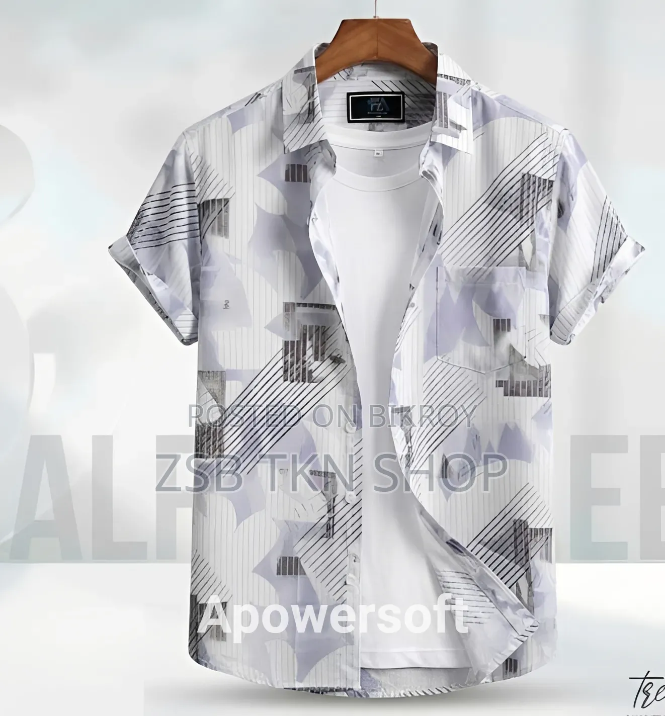 Premium Quality Half Sleeve Shirt. Fabric: 100% Fancy Cotton.