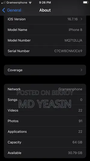 Apple iPhone 8 64 GB White