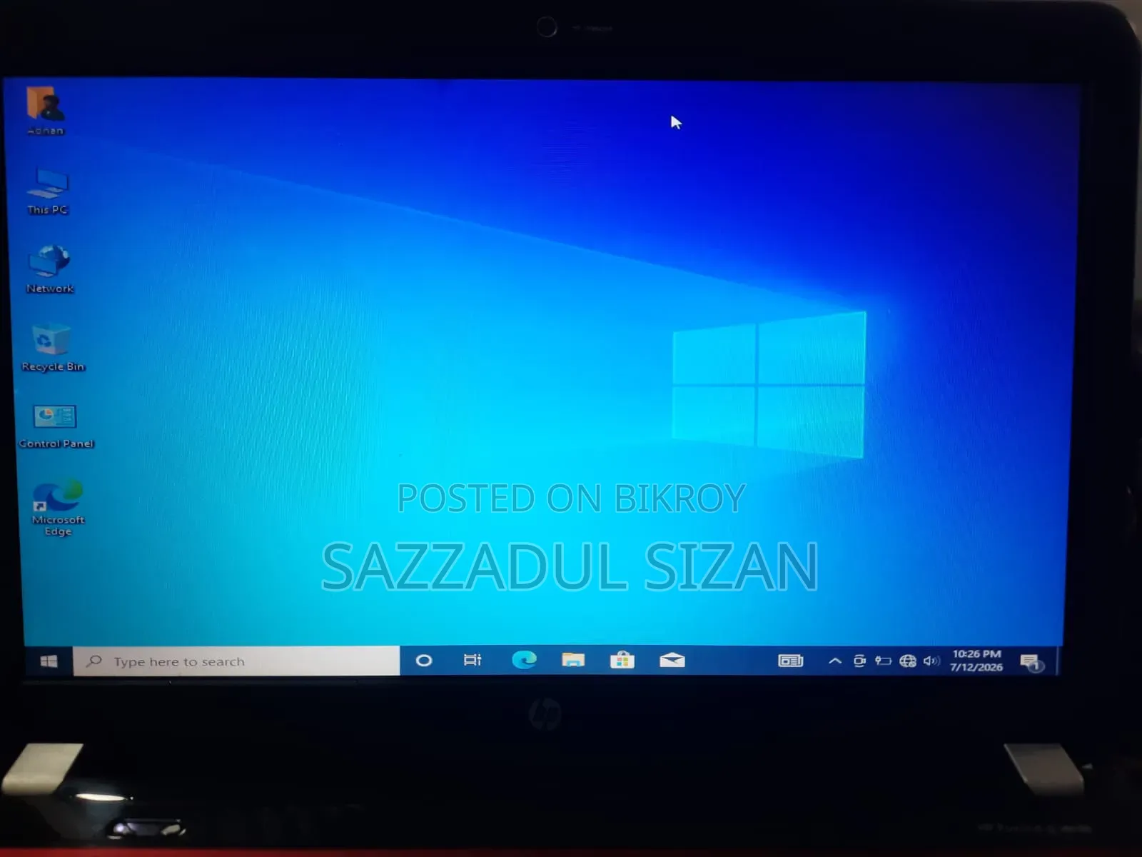 Laptop HP 15-Dw3031 4GB Intel Core I3 HDD 128GB