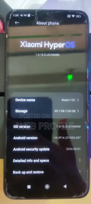 Xiaomi Redmi 12C 128 GB Black