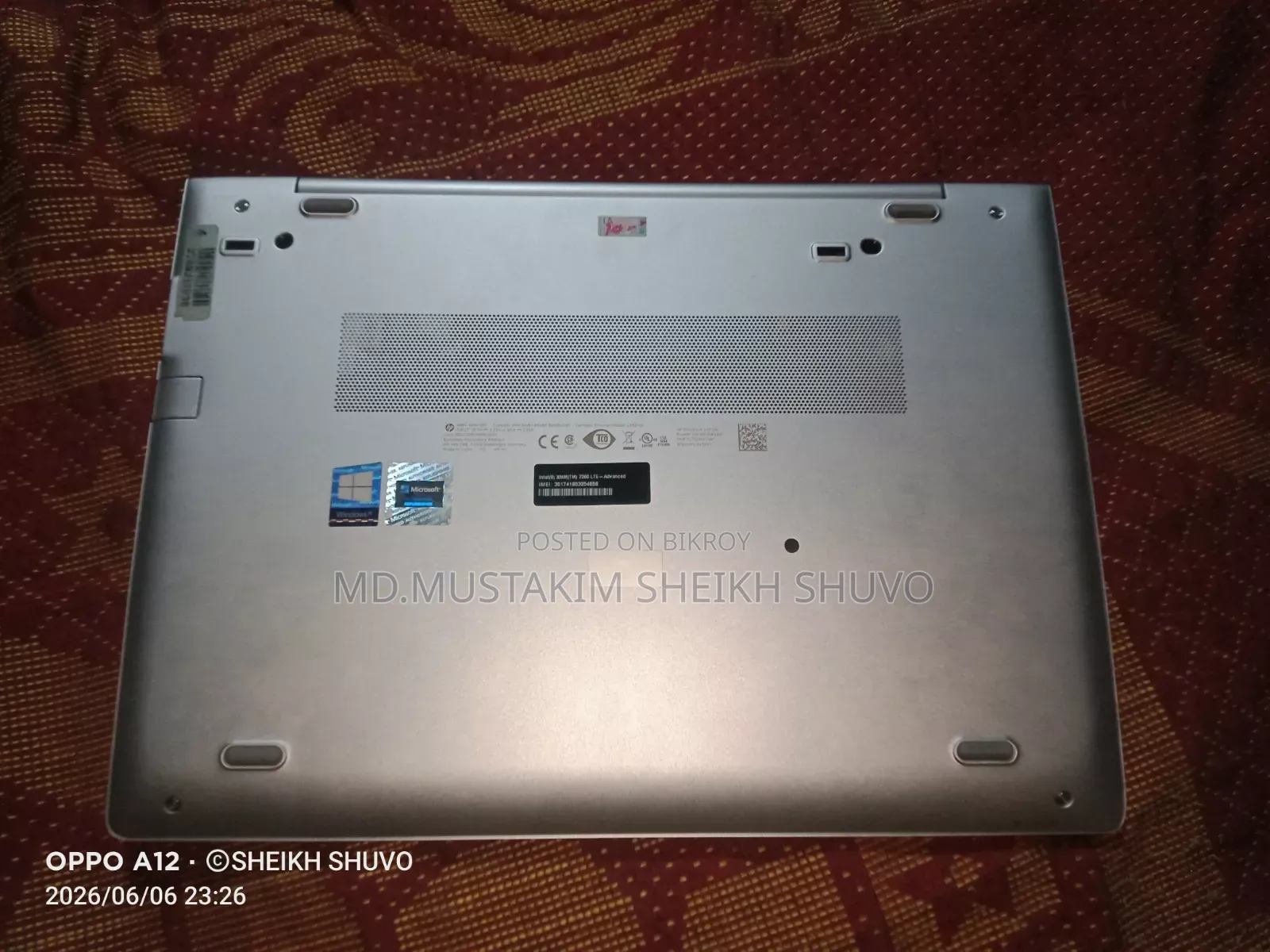 Laptop HP EliteBook 745 G6 16GB AMD Ryzen 5 HDD+SSD 128GB