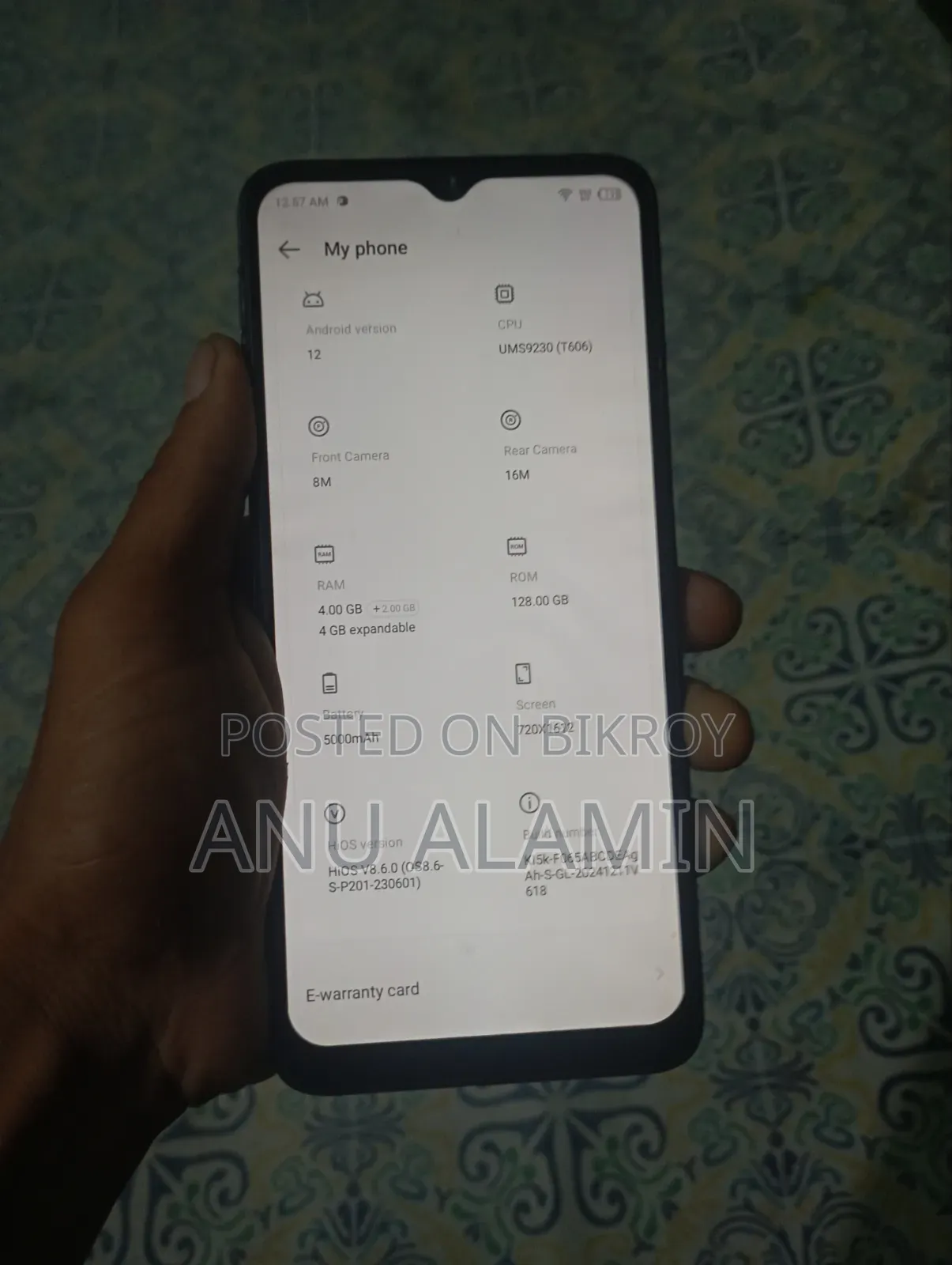 Tecno Spark 10C 128 GB Black