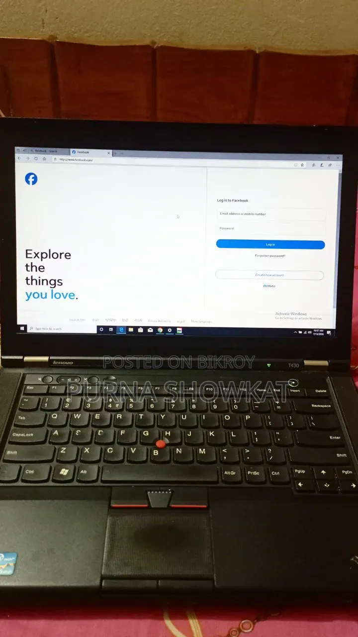 ল্যাপটপ লেনোভো থিংকপ্যাড X230 8GB ইন্টেল কোর i5 SSD 160GB