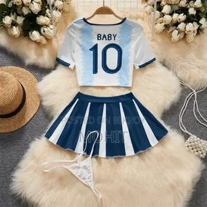 Argentina Jersey Themed Woman Loungewear / Nightwear Set