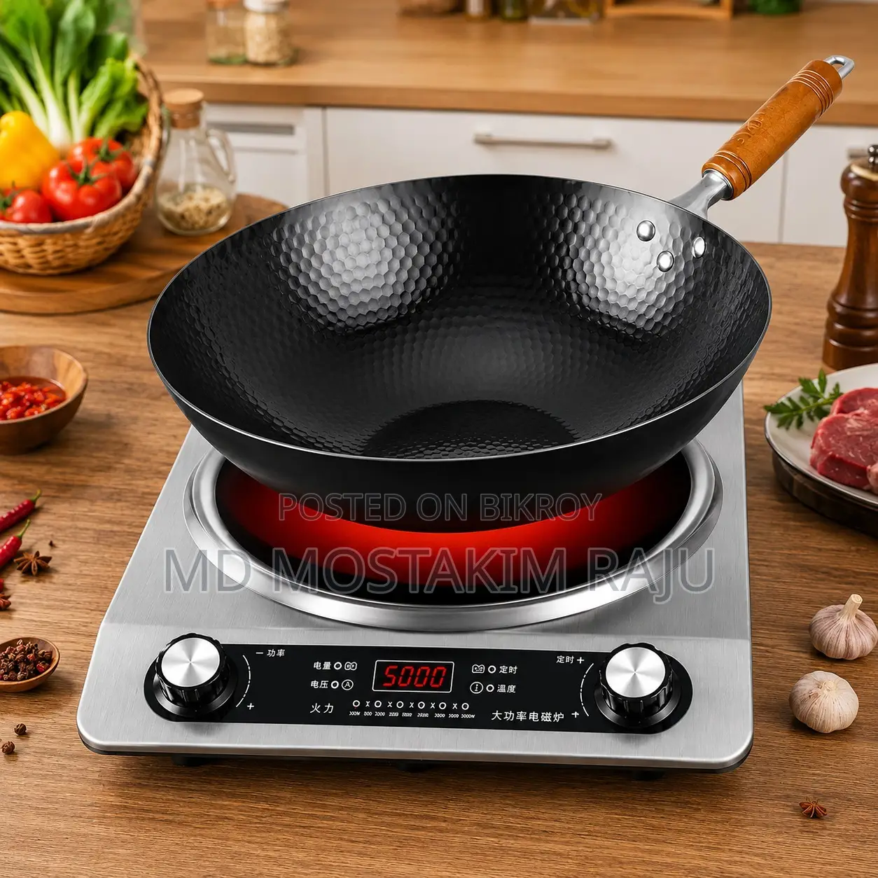 5000W Household Commercial Wok Induction Cooker