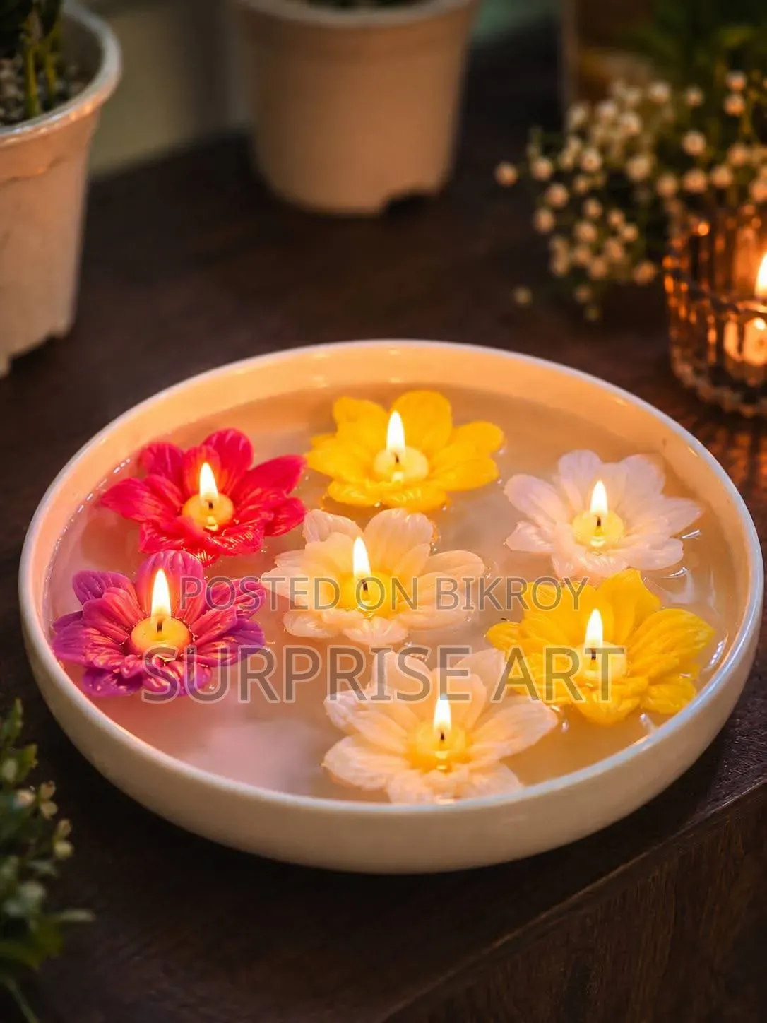 Floating Flower Candle