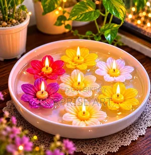 Floating Flower Candle