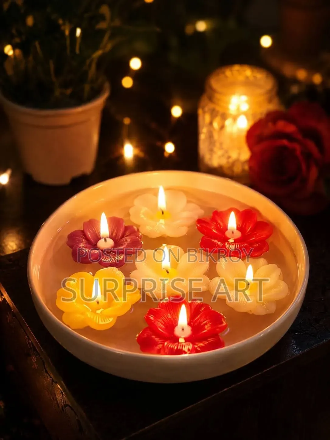 Floating Flower Candle