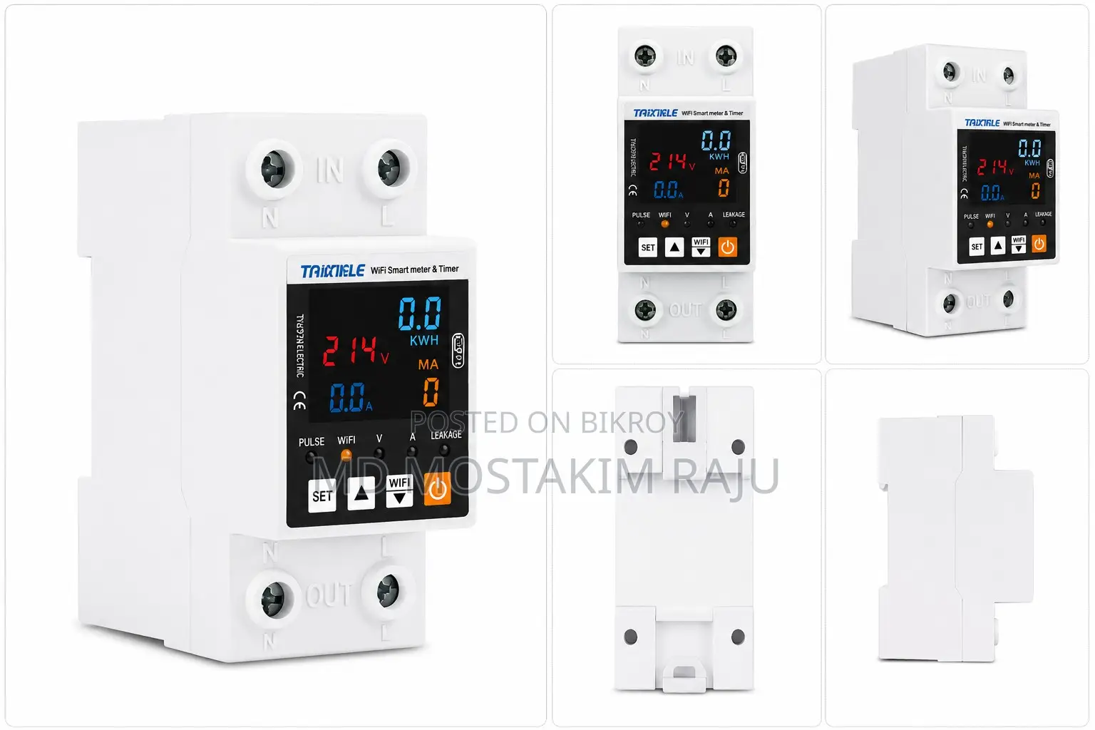 Smart Wifi Automatic Circuit Breaker With LCD Display