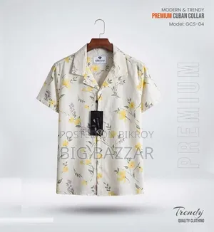 Premium Short Sleeve Cuban Collar Shirt