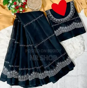 Premium Georgette Embroidery Saree