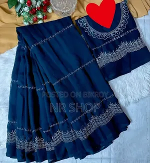 Premium Georgette Embroidery Saree
