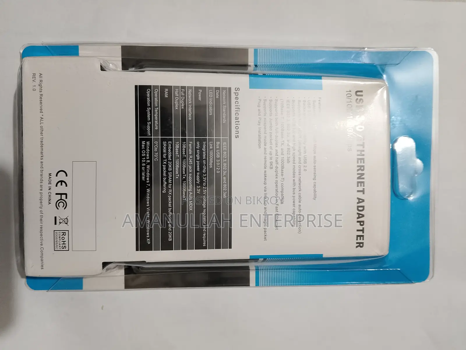 Usb 3.0 to Gigabit Ethernet Adapter | 1000mbps Rj45 Lan Card