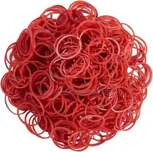 Red Mini Elastic Rubber Bands | High-stretch Hair Office Tie (01 Kg)