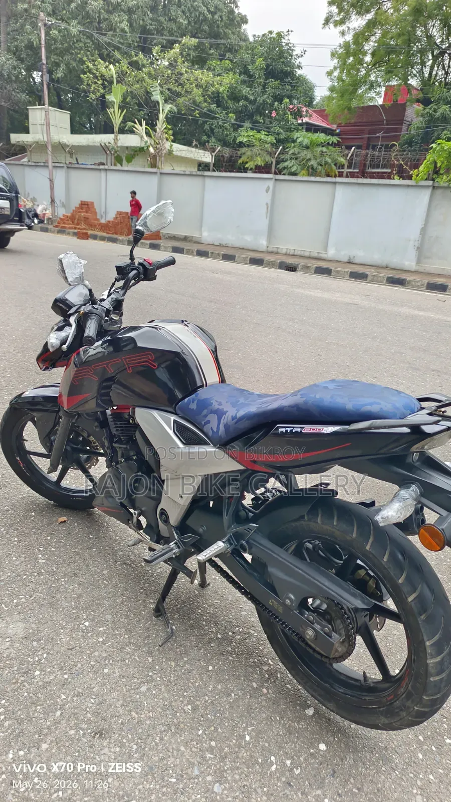 New TVS Apache RTR 160 4V 2022 Black