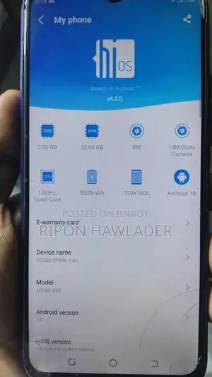 Tecno Spark 6 Air 32 GB Blue