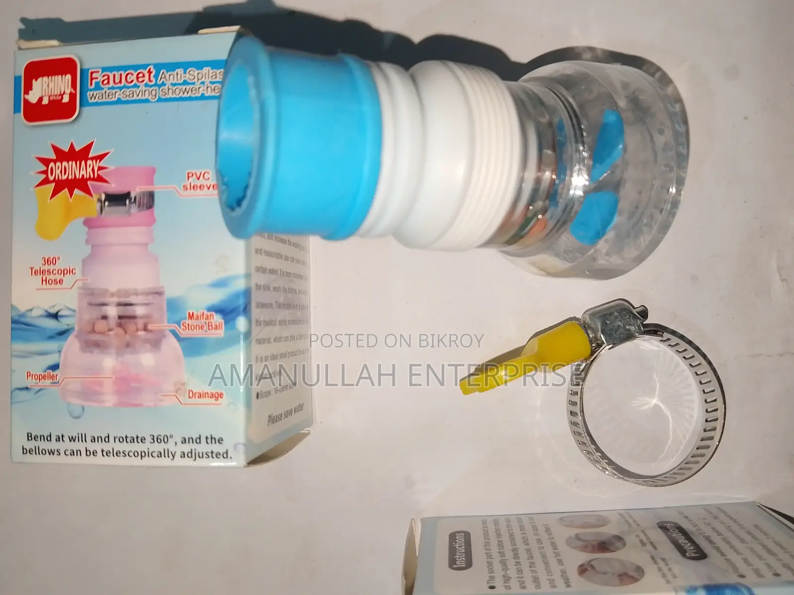 360° Anti-splash Faucet Extender | Water-saving Filter Head.