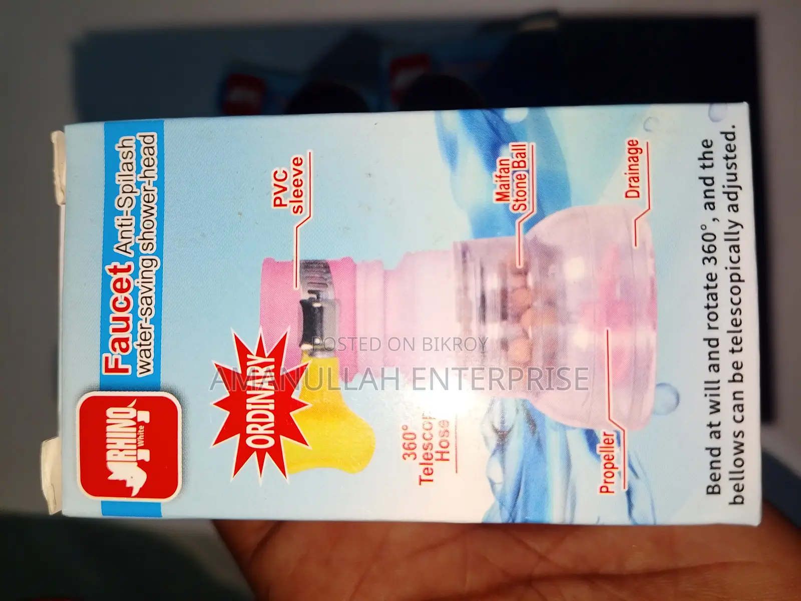360° Anti-splash Faucet Extender | Water-saving Filter Head.