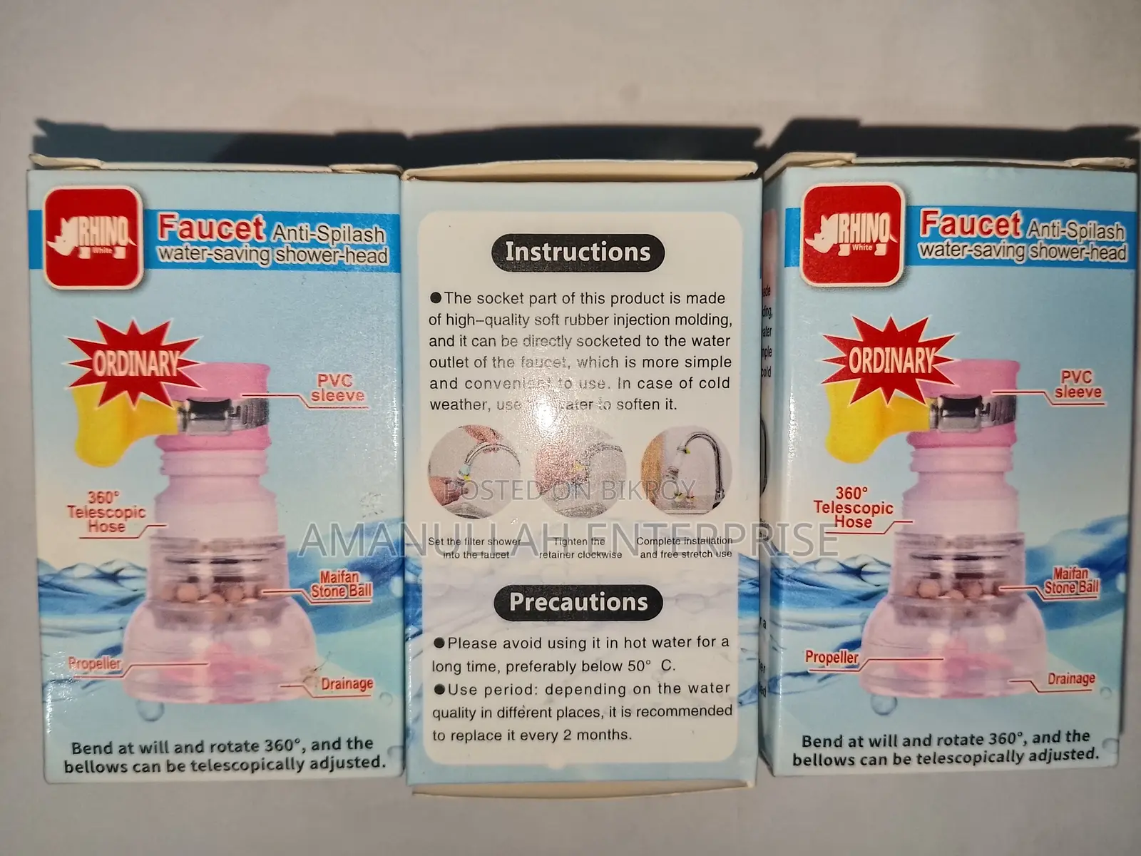 360° Anti-splash Faucet Extender | Water-saving Filter Head.