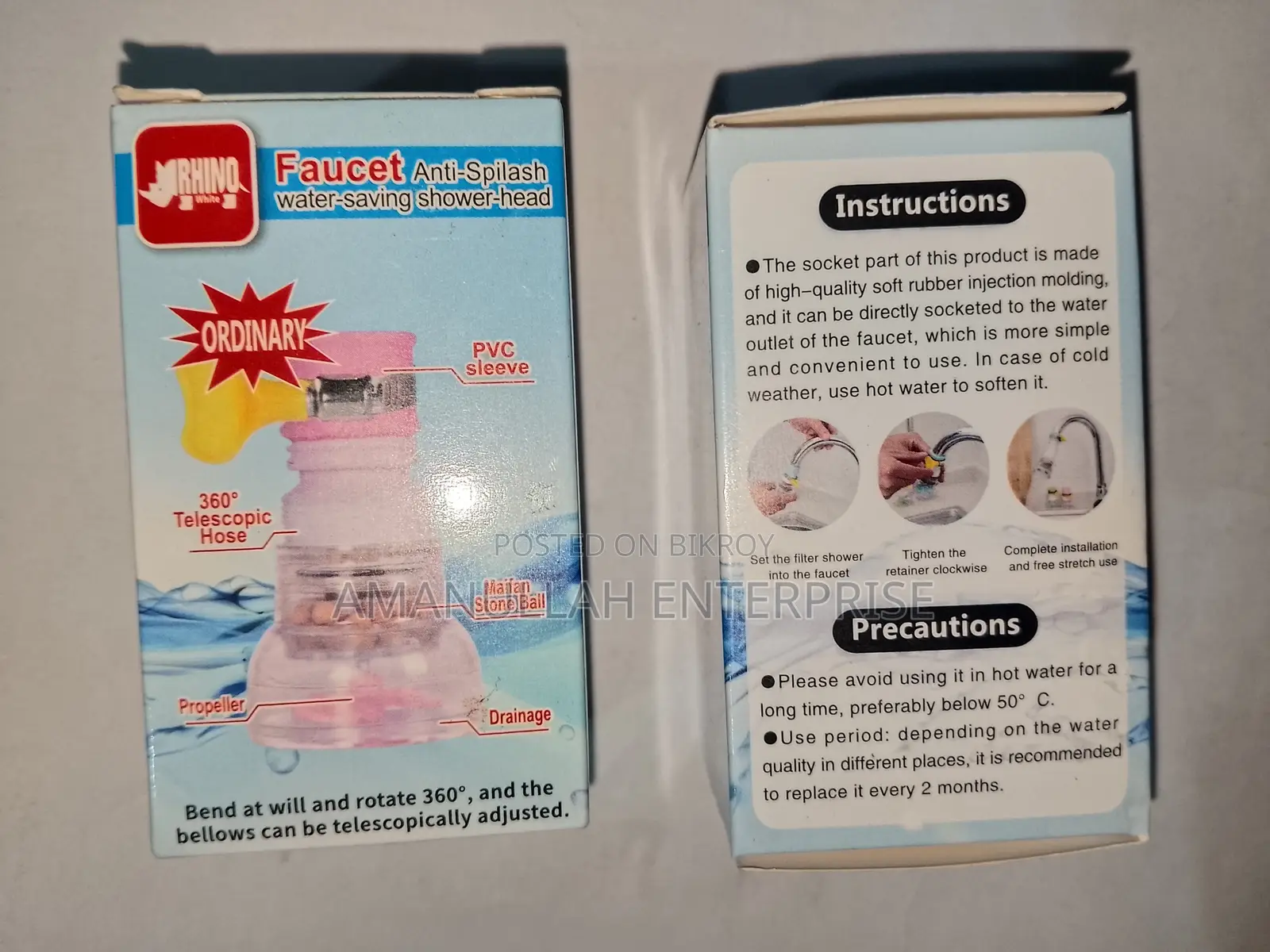 360° Anti-splash Faucet Extender | Water-saving Filter Head.