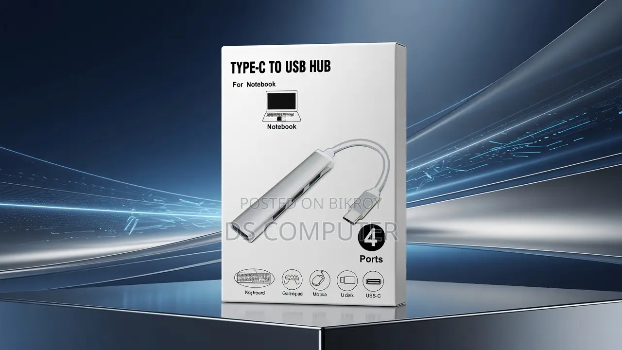 Type-C to USB Hub for Laptop Smartphone [New]