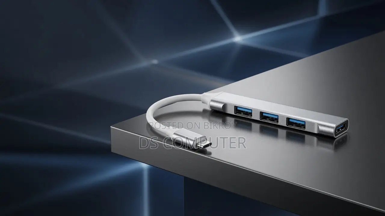 Type-C to USB Hub for Laptop Smartphone [New]