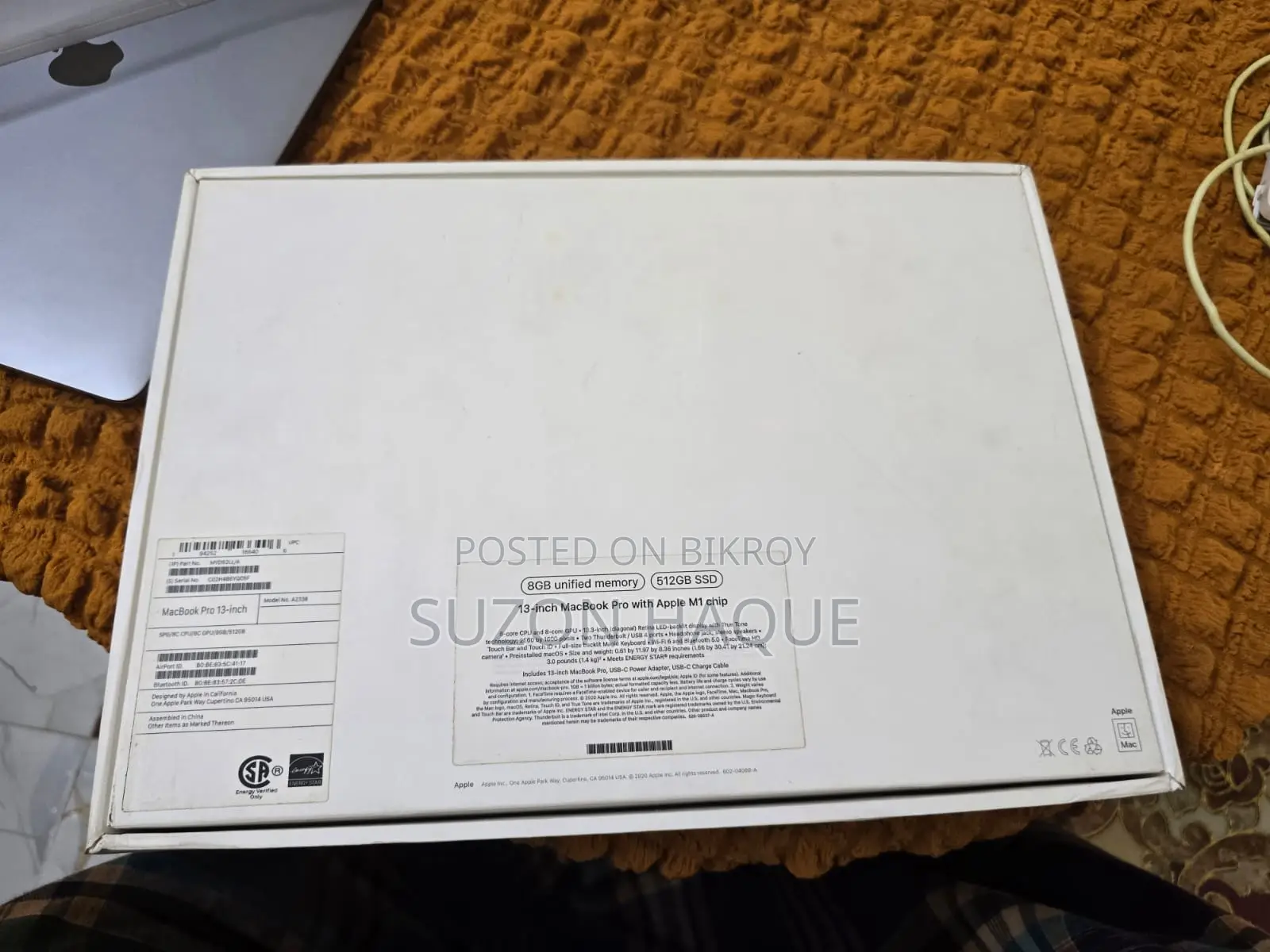 Laptop Apple MacBook Pro 2021 M1 8GB Apple M1 SSD 512GB