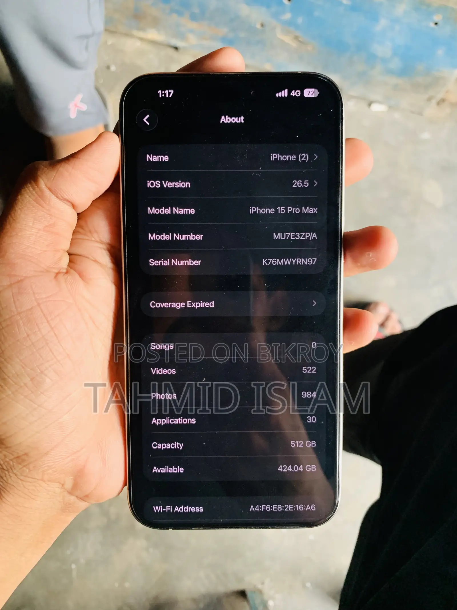 New Apple iPhone 15 Pro Max 512 GB Silver