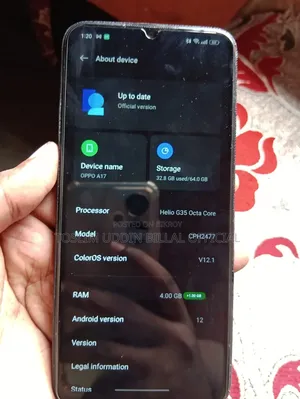 Oppo A17 64 GB Black