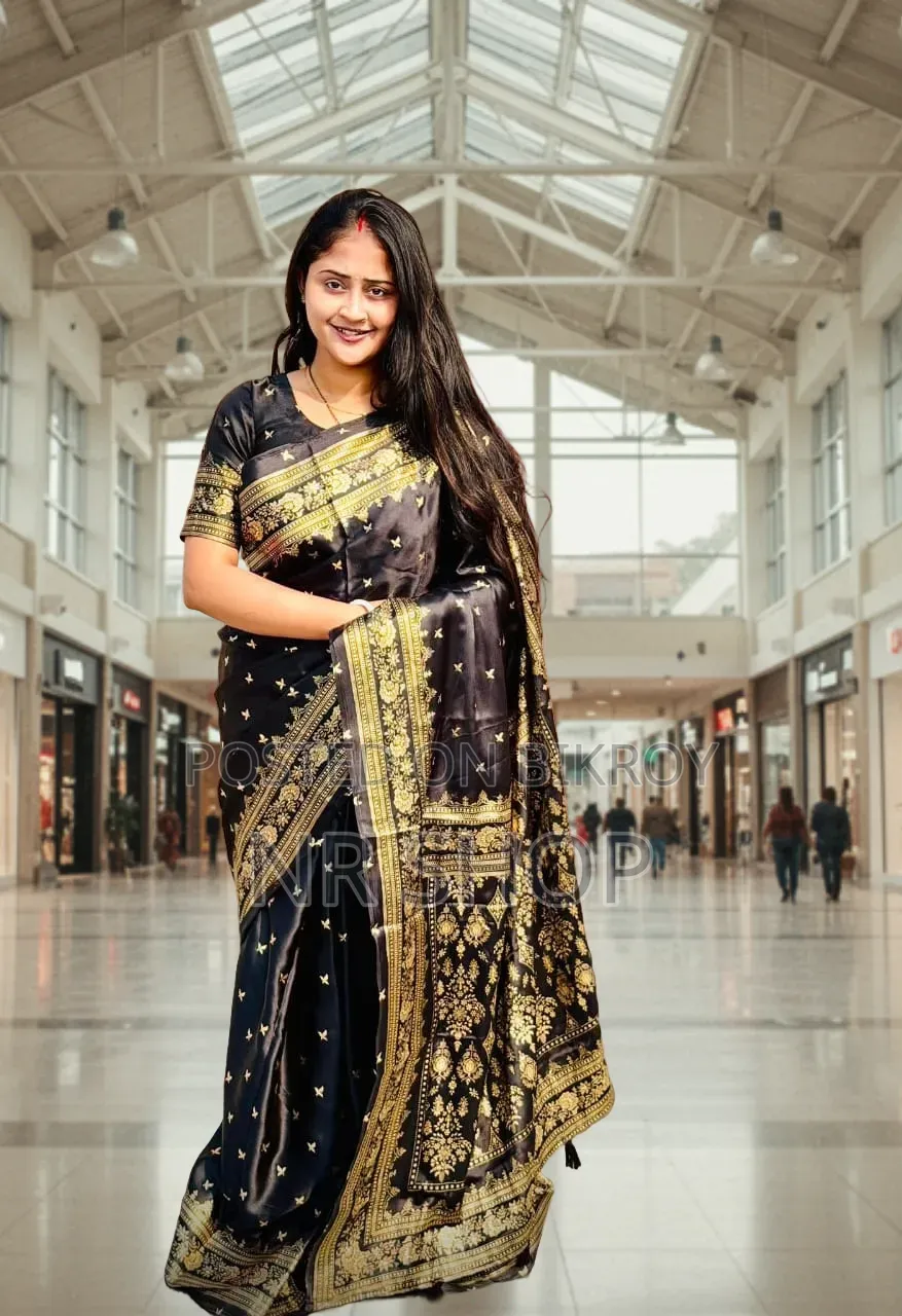 Premium Japanese Silk Saree and Blouse Piece