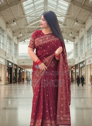Premium Japanese Silk Saree and Blouse Piece