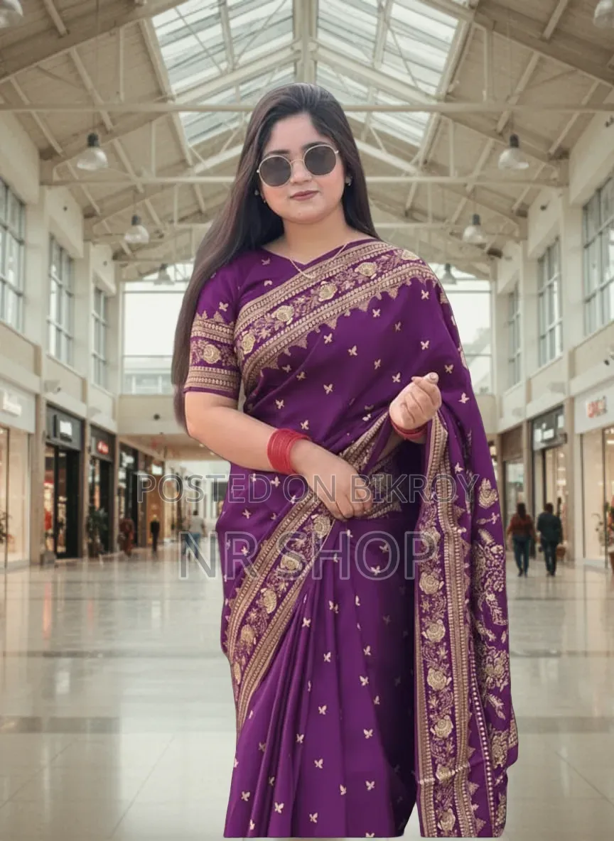 Premium Japanese Silk Saree and Blouse Piece