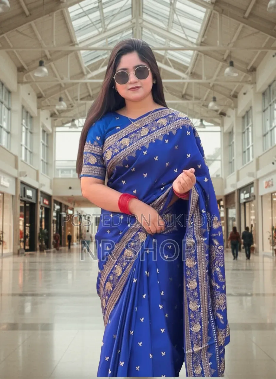 Premium Japanese Silk Saree and Blouse Piece