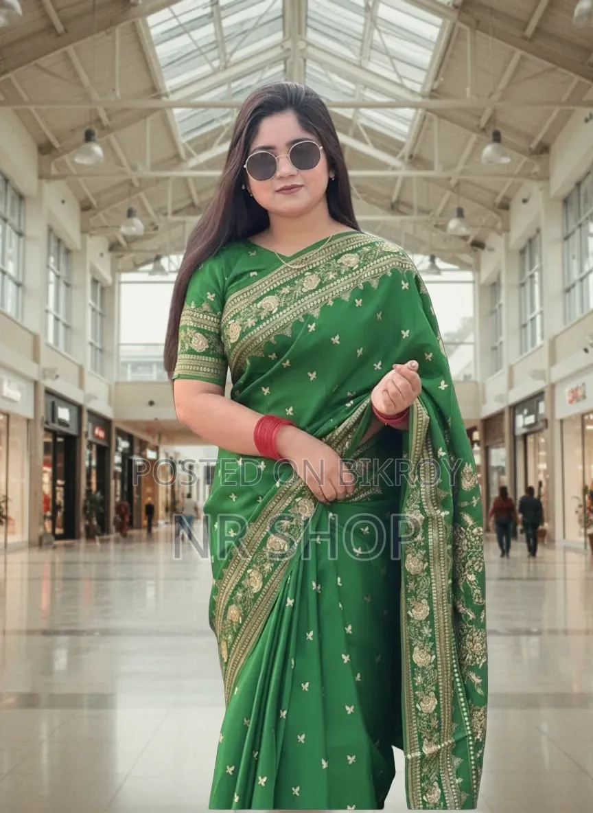 Premium Japanese Silk Saree and Blouse Piece